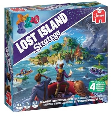 Jumbo - Stratego Lost Island, Juego de Mesa de Estrategia, Multi Jugador