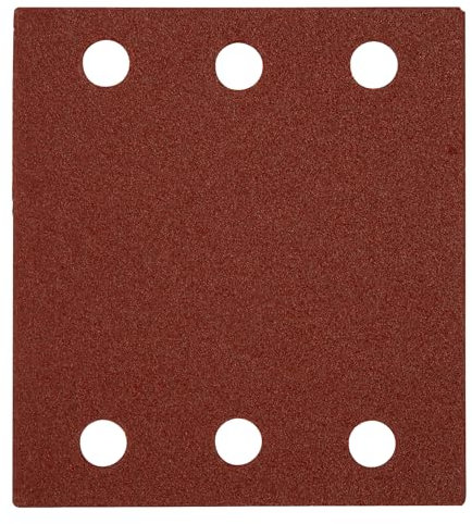 Original Einhell 12-tlg. Schleifpapier Set 102 x 114 mm (Schwingschleifer-Zubehör, 12x Schleifpapier, 102 x 114 mm, je 2x P40, P60, P80, P120, P180, P240, Kletthaftung)