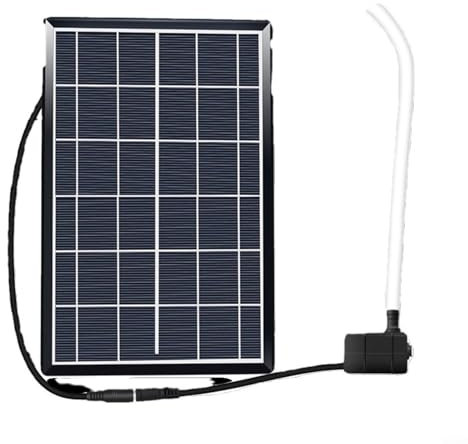 Lastdaytime Solar Fountain Pump 12V Solar Water Pump 9V 6W Solar Panel Pond Pump Oxygen Water Feature Pump Circulating Fish Pond Filtration Oxygen Submersible Pumps