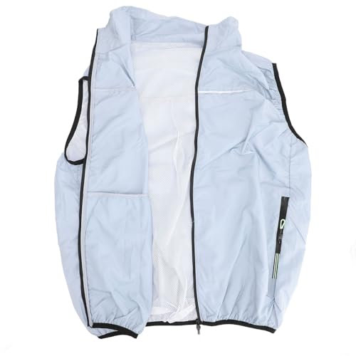 Gilet de Travail avec Ventilateur électrique climatisé, Protection du Travail de Refroidissement, Moteur sans Balais Haute Performance, Alimentation USB, Unisexe pour les (L)