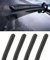Flaconi 4 PCS Auto Scheibenwischergummi,Scheibenwischer Gummi,Universal Scheibenwischergummi,Scheibenwischer Ersatzgummi,Gummi für Scheibenwischer,Scheibenwischer Gummi Ersatz,Geeignet für PKW, LKW