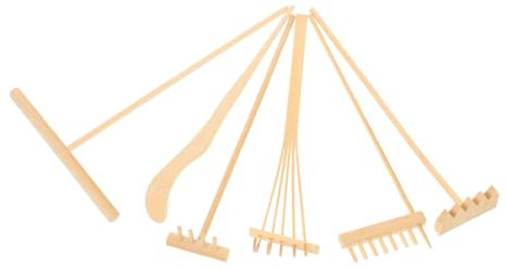 BESTonZON Zen in bambù Mini per Giardino e Bonsai Strumenti Decorativi per Vasi e Mini Paesaggi Feng Shui Accessori Pratici e Ornamentali da Tavolo