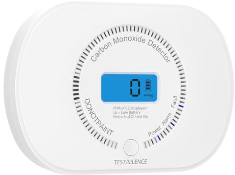 CPVAN Kohlenmonoxid-Melder Vernetzt, CO-Melder mit digitaler LCD-Anzeige,Modell: FSI-3003,EN 50291 Zertifiziert, Verbindung mit CPVAN CP-SD01(FSI-3001), FSI-3002,FSI-3003