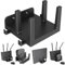 sciuU Wandhalterung für Router, TV-Boxen, Modems, Netzwerkswitches – Halter Wandregal für 2 Geräte < 3,9cm / 4,3cm Dicke - Kompatibel mit Apple TV, Xiaomi Mi Box, Roku, TP-Link, ASUS, Sky Q Mini