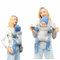 Adapt Babytrage für Neugeborene ab Geburt, 3-Positionen SoftTouch Cotton Ergonomische Babybauchtrage Rückentrage Baby-Tragetasche, einfach anzulegen, ideal für freihändiges Elterndasein (Einfach)