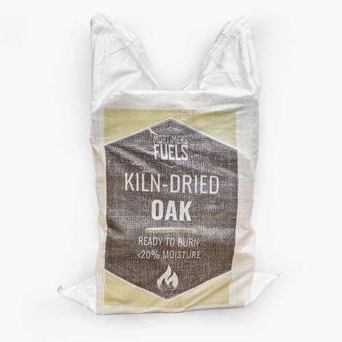 Mortimers Fuels Kiln-Dried Oak Logs Maxi Bag – Dense Hardwood Firewood for Log Burners, Stoves, Fire Pits & Pizza Ovens