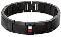 Tommy Hilfiger Jewelry Men's Link Bracelet in Stainless Steel – Available in Silver, Gold or Black