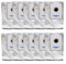 Lot de 10 sacs à poussière pour aspirateurs robot Ecovacs T30S / T30S PRO conçus pour durer avec une construction robuste pour une performance optimale