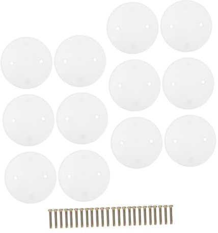 NULYLU 12 Stück Runde Deckenabdeckungen Weiß Leichte Installation für Elektrische Boxen für Wohnräume und Einzelhandel