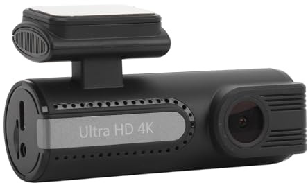 YUEHISY 4K Front- und Heck -Armaturenbrett -Cam mit WiFi -App -Steuerung, G -Sensor, 24 -Stunden -Parküberwachung, 1080p -Dual -Kamera, 1,47 -Zoll -IPS -Bildschirm, Schleifenaufzeichnung
