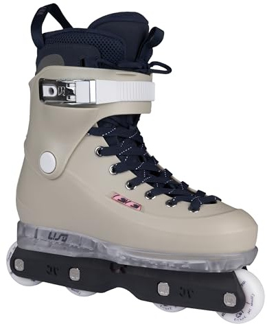 USD Sway Witzemann II Aggressive Skates – Herren Inline Skates für Street & Park – mit IQON AG60 Schiene, 57mm 92A Rollen, ABEC 9 Kugellager & MYFIT Liner – Grau/Blau