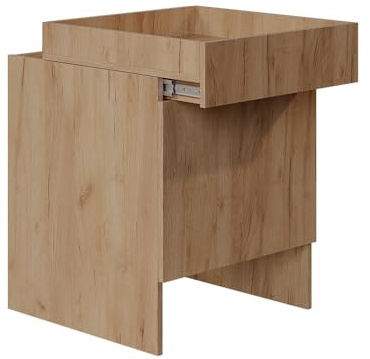Vicco Saugroboterschrank Dustin, Goldkraft Eiche, 50 x 67.5 cm | mit 1 Tür, geeignet zur Aufbewahrung von Haushaltsutensilien