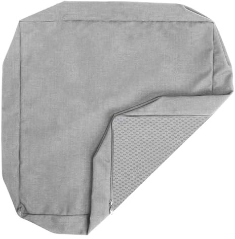Generisch Outdoor Kissenbezug Wasserabweisend Oxford Gewebe Sitzkissenbezug Ersatz Mit Rutschfester Unterseite Für Garten Terrasse Lounge Sofa Nur Bezug(hellgrau,70x70x10cm)