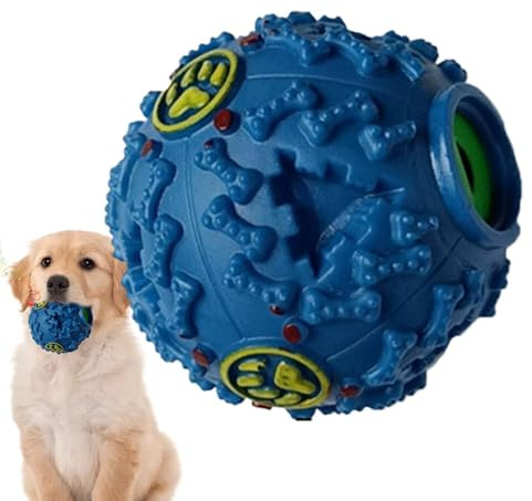 Hundepuzzleball, Wiggle Ball Hundespielzeug | Slowfeeder Bälle | Interaktive Slow Feeder Bälle, Kreativer Hunde-Leckball mit Kichergeräusch für Hundefutter Fähigkeiten