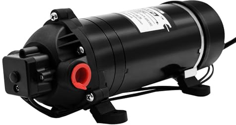 TONFEION Bomba de aumento de presión, 220 V, 160 psi, autocebante | Bomba de membrana portátil 5,5 l/min silencioso bomba de jardín para agricultura, vehículos turísticos, limpieza de vehículos