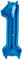 ballonfritz® Ballon Zahl 1 in Blau - XXL 40/102cm - Folienballons für Luft oder Helium als Geburtstag, Jubiläum, Hochzeit oder Abschluss Geschenk, Party Dekoration oder Überraschung