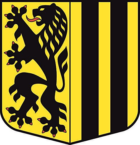 U24 Aufkleber Dresden Wappen Autoaufkleber Sticker Konturschnitt