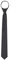 WANYING Herren 6cm Schmalen Krawatte Vorgebunden mit Reißverschluss Casual Business Länge 48cm - Schwarz