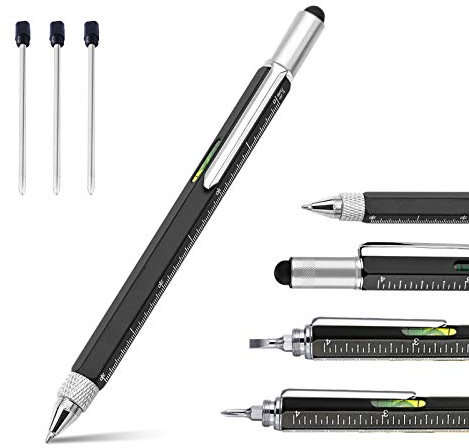 Ainkedin Christmas Gifts for Men,6 in 1 Multi Tool Pen, Father's Day Gifts from Daughter/Son,Gadgets for Dad Gift, Men Gift for Him, Birthday for Men/Women