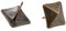 sourcing map Clou Tapissier 18mm Carré Tête Meubles Punaises Clou Ameublement Broches Bronzé 30Pcs