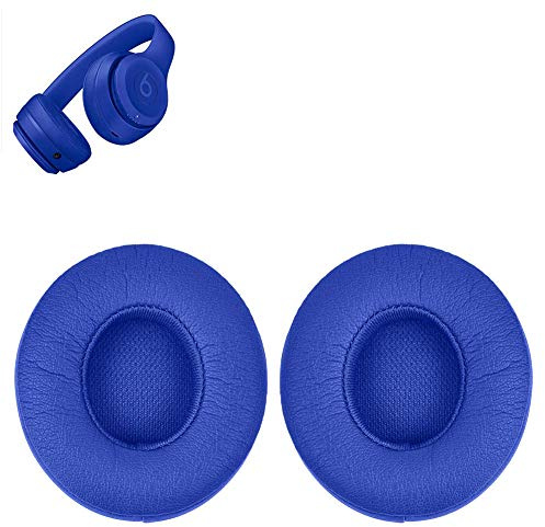 Solo 3 Ersatz-Ohrpolster für Ohrhörer, kompatibel mit Beats Solo 3 Solo 2 Wireless On-Ear-Kopfhörern blau