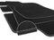 Fußmatten passgenau für Tesla Model 3 Premium Velours Matten (Ziernaht Silber) Automatten Set Autoteppich Schwarz Innenraum Tuning