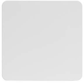 Soho Lighting White Metal Flat Plate Single Blank Plate Screwless