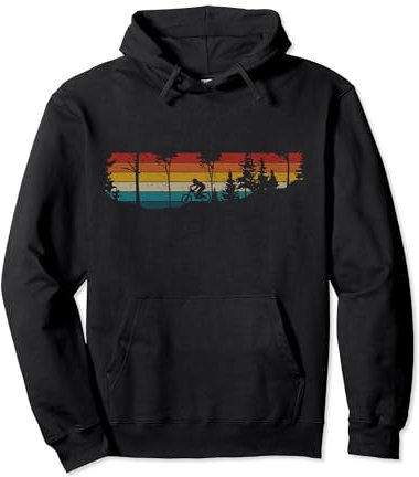 Mountainbike MTB Downhill Biking Vintage Retro Biker Pullover Hoodie