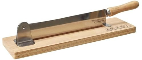 Trancheuse à Pain Bois & Inox 2 en 1 37cm Naturel