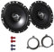 JVC CS-J1720X Lautsprecher mit Einbauset passend für Renault Laguna III ab 2010 Türen vorne/hinten 600 W 170mm 2 Wege Koax