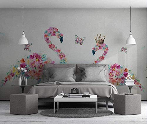 ZZXIAO Simplement peint à la main papier peint plume de paon papier peint non tissé papier peint 3D peintur Papier Peint 3D Salle de séjour Chambre à coucher Salle de séjour Mural enfant-350cm×256cm