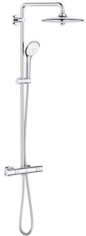 GROHE 26128002 Euphoria 260 Cooltouch Thermostat-Duschsystem, Starlight Chrome