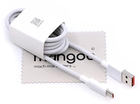 Ladekabel kompatibel mit Original Xiaomi 45010000154S für Xiaomi Poco F2 Pro, Poco F3, Poco M3 (Pro 5G), Poco X2, Poco X3 (NFC/Pro), Pocophone F1 1,0m Datenkabel 120W Weiß Typ-C Hypercharge
