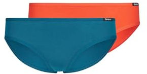 Skiny Mädchen Cotton Essentials 036381 Slip, coralblue red Selection, 164 (2er Pack)