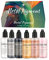 6 Arten Farben Harzformen Handwerk Starter Kit Ideal für Harzuntersetzer Petrischalen Tumbler Paintings Resin Supplies Metallic-Alkohol-Tintensets für Epoxidharz-Becher