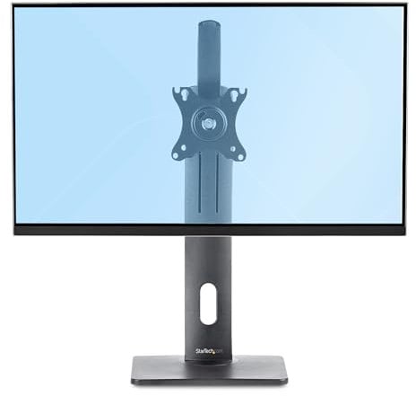 Startech Free Standing Single Monitor Mount - Height Adjustable Monitor Stand - For VESA Mount Displays up to 32