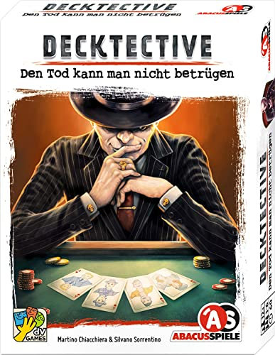 ABACUSSPIELE 38222 - Decktective - Den Tod kann Man Nicht betrügen, kooperatives Krimispiel, Kartenspiel