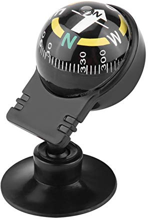 Luqeeg Boots-Auto-Marine-Kompass – Tragbarer Dashboard-Kompass mit Saugnapf – Navigationskompass für Outdoor-Segelboot, Auto, Wohnwagen, LKW