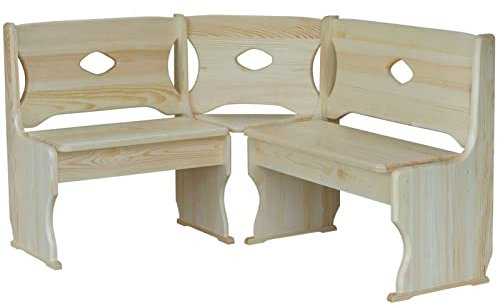 Eckbank Kiefer MASSIVHOLZ Öko - NEU Alder (120 x 160 cm)