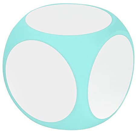 RiToEasysports Unterrichtswürfel, Tragbare, Abwischbare Würfel, Kubische, Reinigbare, Beschreibbare Würfel, DIY-Blankowürfel, Lehrzubehör(Grün) Frühschulpuzzlespielzeug Kinderspielzeug