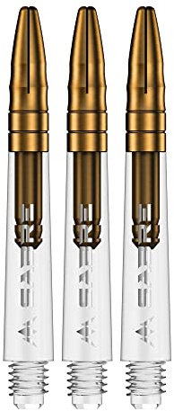 Mission Darts Säbelschäfte | Langlebige, klare Polycarbonat-Schäfte mit farbiger Aluminium-Oberseite | mehrere Packungsgrößen | 6 Farben | Tweenie