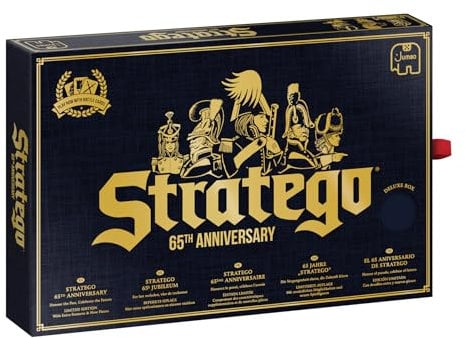 Jumbo Spiele GmbH JUM19945 Stratego – 65 Jahre Jubiläumsversion Strategiespiele, 5 x 16 x 24, Blau