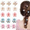 15 Pcs Mini Pinzas para el Pelo con Perlas,Mini Pinzas para el Pelo de Flores, Pequeñas Decorativas para el Pelo para Mujeres Niñas Fiestas Bodas Cumpleaños