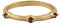 Anello con piccola pietra preziosa tormalina rosa | Anello con placcatura in oro | Gioielli fatti a mano con anelli a fascia singola per lei | 142101U, 7, Ottone, Gemma, Tormalina rosa