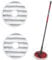 Mop Head Replacement for Vileda Spin and Clean Mop Refill,Washable & Reusable Mop Pads,Microfiber Mop Head Refill Compatible with Vileda Spin Mop Head for Cleaning Floors (2 Red Pad)
