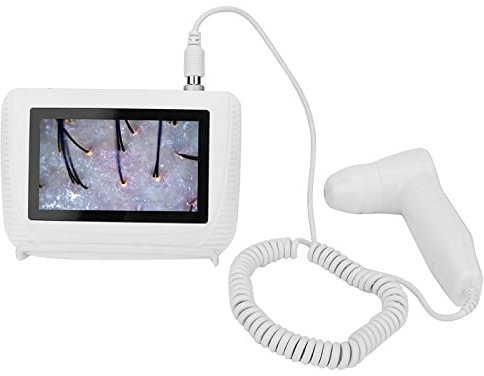 Analyseur de Cheveux de Diagnostic de Peau,50X 200X,Analyseur de Détecteur Grossissant d'humidité D'huile de Follicule Pileux de Cuir Chevelu Rechargeable,Pigments Cutanés
