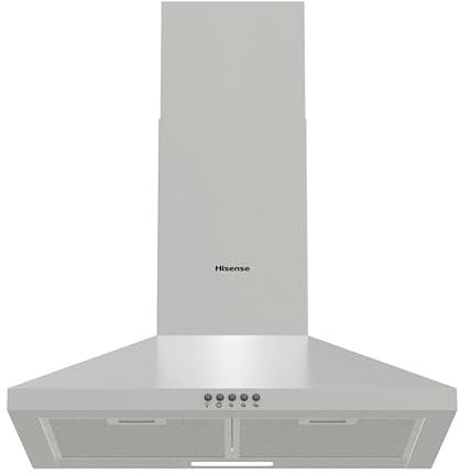 Hisense CH6C4BXUK Built-in 60 cm Chimney Cooker Hood - Stainless Steel 450 m³/h Maximum extraction rate - B Rated