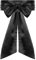 AOZUO Satin Breiter Gürtel Damen Für Kleid, 244cm Lang 9.5 cm Breit Gürtel Damen Taillengürtel Schleife Schärpengürtel Für Hochzeiten Kleidergürtel Brautgürtel Für Brautkleid und Party(Schwarz)
