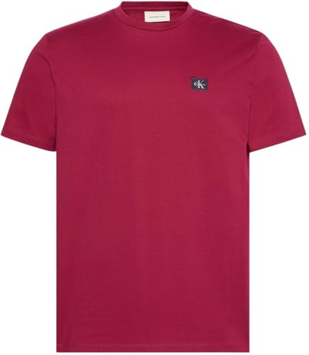 Calvin Klein Herren T-Shirt Kurzarm Badge Jersey Classic Tee aus Baumwolle