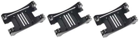 TOPPERFUN 3 Sätze Verstellbarer Futterständer Filamentspulenhalter Polycarbonat Filamenttrockner Platte Bauen Filamentbeutel Auto Nachfüllung Handhaben Filamenthalterung Black Aluminium